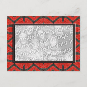 Carte Postale photo noir rouge