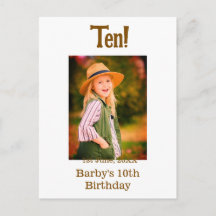 photo nom date anniversaire 10 ans marron beige si