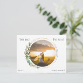 Carte Postale Photo Nous avons attaché le faire-part Mariage de  (Debout devant)