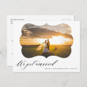 Carte Postale Photo Nous sommes mariés Mariage faire-part (Devant / Derrière)