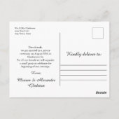 Carte Postale Photo Nous sommes mariés Mariage faire-part (Dos)