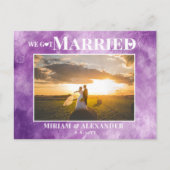 Carte Postale Photo Nous sommes mariés Mariage faire-part (Devant)