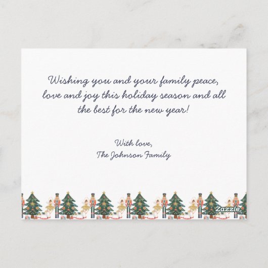 Carte Postale Photo Nutcracker (Dos)