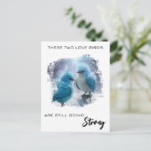 Carte Postale *~* PHOTO  Oiseaux d'amour tout doux AP54 Annivers (Debout devant)