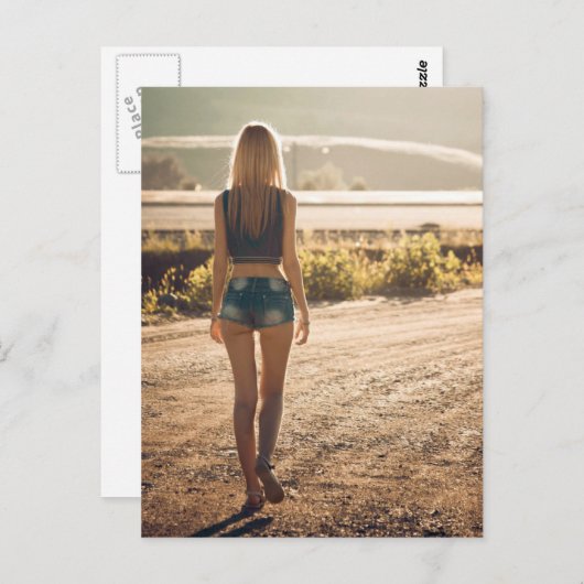 Carte postale photo - Open Road - Tiny Short Short (Devant / Derrière)