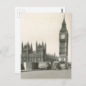 Carte Postale Photo originale Big ben 1953 (Devant / Derrière)