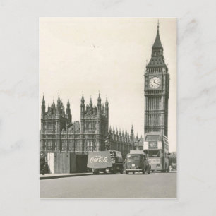 Carte Postale Photo originale Big ben 1953