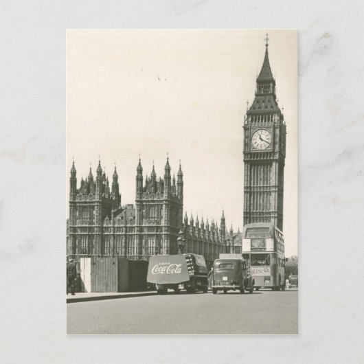 Carte Postale Photo originale Big ben 1953 (Devant)