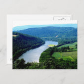 Carte postale photo Pa Endless Mountain River (Devant / Derrière)