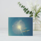 Carte Postale photo parfait petit avion pilote (Debout devant)