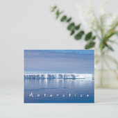 Carte Postale Photo paysage de l'iceberg Antarctique avec texte (Debout devant)