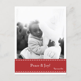 Carte postale Photo Peace & Joy