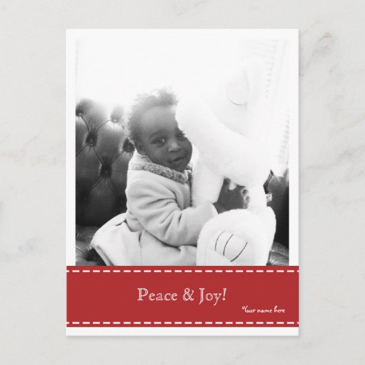 Carte postale Photo Peace & Joy (Devant)