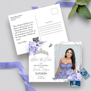 Carte postale photo Periwinkle Silver Tiara Quince