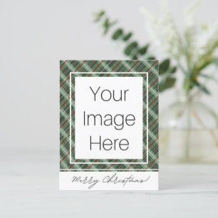 Carte Postale Photo personnalisable Joyeux Noël Plaid