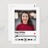 Carte Postale Photo personnalisé tendance Joyeux Anniversaire (Devant / Derrière)