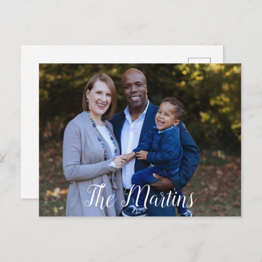 Carte postale photo personnalisée (Devant / Derrière)