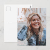 Carte postale photo personnalisée (Devant / Derrière)