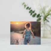 Carte Postale Photo personnalisée (Debout devant)