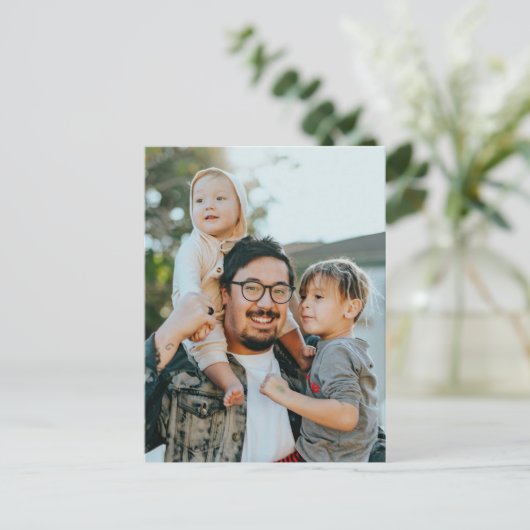 Carte Postale Photo personnalisée (Debout devant)