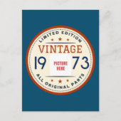 CARTE POSTALE PHOTO PERSONNALISÉE ANNIVERSAIRE LIMITÉE ÉDITION (Devant)