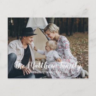 Carte Postale Photo personnalisée avec nom de famille