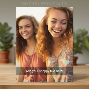 Carte Postale Photo personnalisée avec votre propre mème Snap Ch