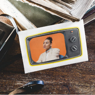 Carte Postale Photo personnalisée dans le style Pop Art TV Vinta