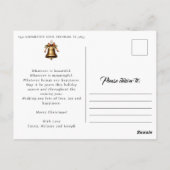 Carte postale photo personnalisée de Noël (Dos)