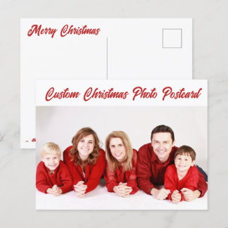 CARTE POSTALE PHOTO PERSONNALISÉE DE NOËL