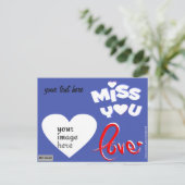 Carte Postale photo personnalisée détenu (Debout devant)