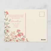 Carte Postale Photo personnalisée Fille Faire-part de naissance (Dos)