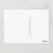 Carte Postale Photo personnalisée Gold Confetti Script Merci (Dos)