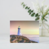 Carte Postale Photo phare et coucher de soleil (Debout devant)
