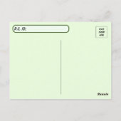 Carte Postale Photo postfranchie d'un adorable Raccoon de bébé (Dos)