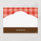 Carte postale Photo "Pretty Plaid" (Dos)