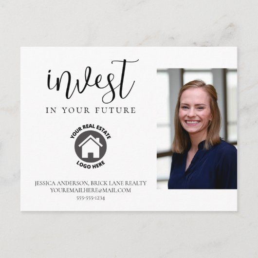 Carte Postale Photo professionnelle de l'immobilier (Devant)