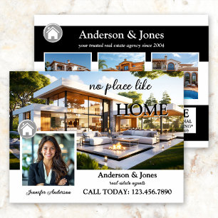 Carte Postale Photo professionnelle en noir et blanc Immobilier