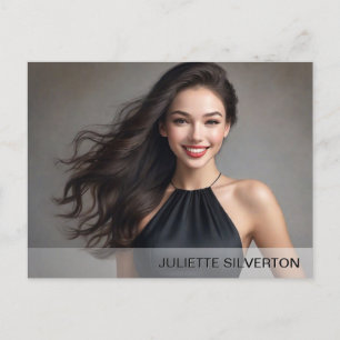 Carte Postale Photo Promo Acteur Personnalisée Dégradé Blanc