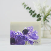Carte Postale Photo Purple Anemone (Debout devant)