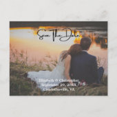 Carte Postale Photo QR Code Mariage Fiançailles Enregistrer La D (Devant)