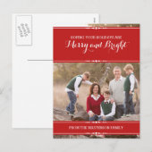 Carte postale photo Red Simply Chic Holiday (Devant / Derrière)