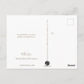 Carte Postale Photo rose moderne 1er Merci de la sainte communio (Dos)