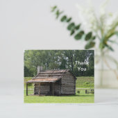 Carte Postale Photo Rustic Log Cabine (Debout devant)