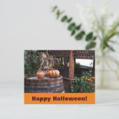 Carte Postale Photo rustique citrouille orange (Debout devant)