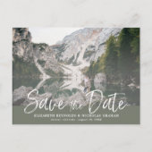 Carte Postale Photo Rustique Lettrage À La Main Enregistrer La D (Devant)