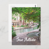Carte Postale Photo San Antonio Riverwalk (Devant / Derrière)