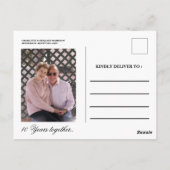 Carte Postale Photo Save the Date 40e anniversaire de mariage de (Dos)