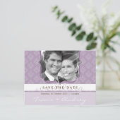 Carte Postale PHOTO SAVE THE DATE :: pictureframe élégance 2 (Debout devant)