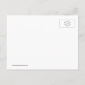 Carte postale photo 'Save The Date' rose et noir (Dos)